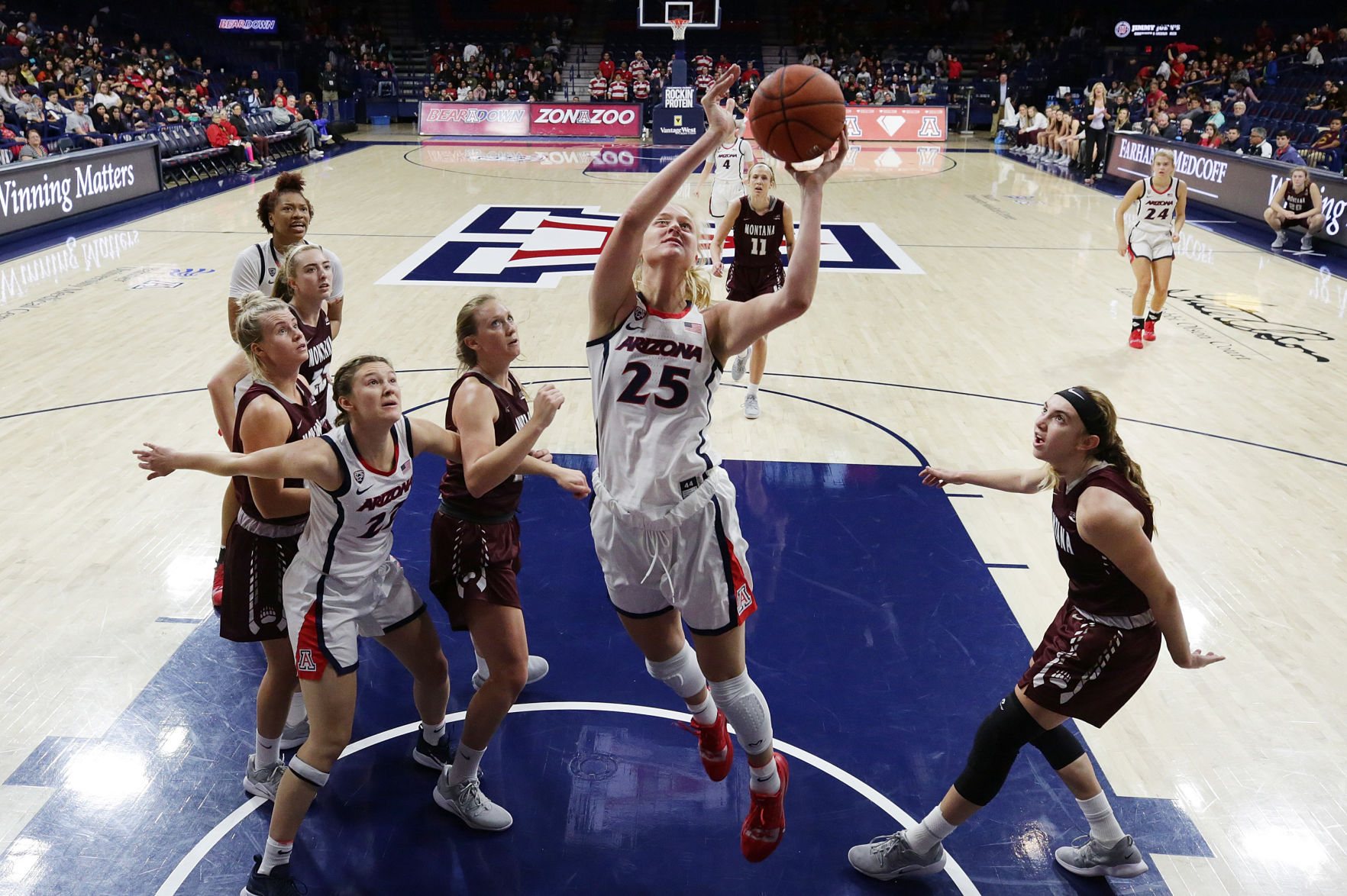 Arizona Wildcats 100, Montana Grizzlies 51